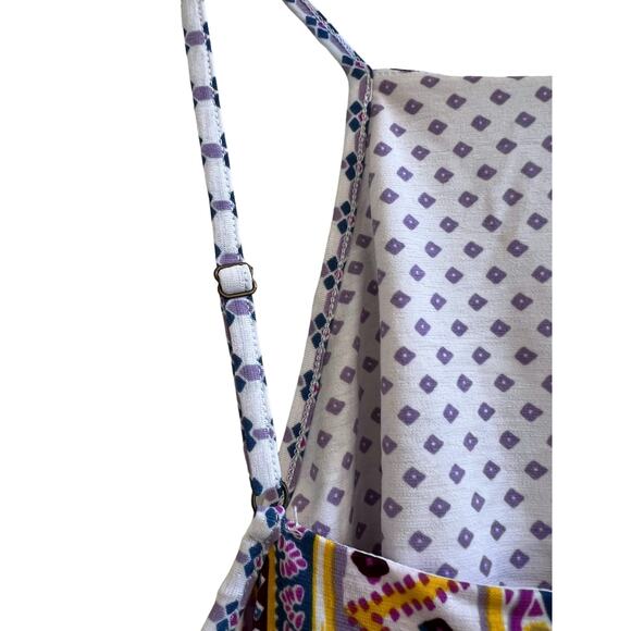 Tigerlily Dalmatia Halter Purple Blue Geo Boho Romper size 2 - Picture 5 of 15